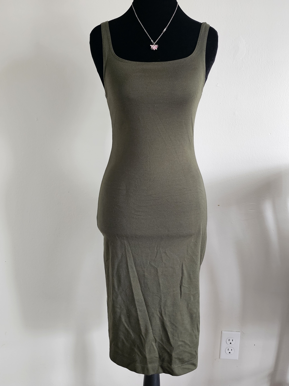 ZARA Trafaluc Women Green Pencil Dress